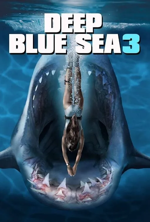 Deep Blue Sea 3 thriller movie poster on HoxyTV