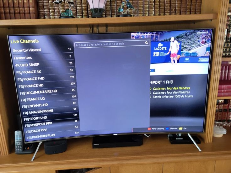 Customer review photo showing live channel streaming